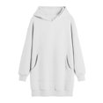 thumbnail image 4 of Gspmoly Robes d'Été pour Femmes 2025, Robe Patchwork Décontractée Surdimensionnée pour Femmes Automne Manches Longues Tendance Col à Revers Robe Plissée Mini Robe Formelle pour Femmes Économies d'Été Liquidation, 4 of 9