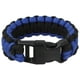 Rothco Deluxe Mince Ligne Bleue Bracelet Paracorde - Noir / Bleu Royal, 9 Pouces – image 1 sur 2