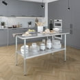 thumbnail image 6 of AmGood 30 in. x 60 in. Stainless Steel Table | Metal Utility Kitchen Prep Work Table | NSF, 6 of 9