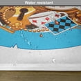 thumbnail image 6 of Ambesonne Cartoon Place Mats Set of 4, Fantasy World Cards Clocks, Standard Size, Multicolor, 6 of 6