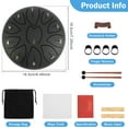 thumbnail image 6 of Threns Tongue Drum Rain Drum Musical Metal Drums Set Stable Meditation Drum Light-Weight Balmy Rain Drum Hand Drum Percussion for Musical Education, 6 of 10