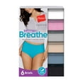 thumbnail image 3 of Hanes Women's Signature Cotton Brief Underwear, 6-Pack, 3 of 9