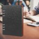 thumbnail image 3 of A5 Notebook 6 Holes PU Leather Cover Notebook (Black), 3 of 5