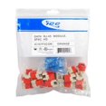thumbnail image 1 of Icc ICC-IC107F5C-OR Connecteur Cat 5E- Hd- 25 Pk Mod - Orange, 1 of 6