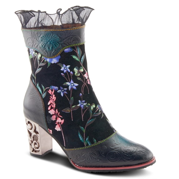 Spring Step L’Artiste Gaga Women's Hand-Painted Mid-Calf Boots with All-Day Comfort