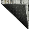 thumbnail image 2 of Addison Rugs Mayfield Washable Transitional Broken Bars Silver Rectangle Rug, 2'6" x 3'10", 2 of 5