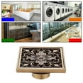 thumbnail image 3 of Multipurpose Brass Shower Floor Drain Drain Grate Overflow for Kitchen Style A, 3 of 6