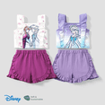 thumbnail image 2 of Disney Disney Frozen Elsa & Anna 2pcs Naia™ Gradient Print Camisole with Ruffled Shorts Set, 2 of 5