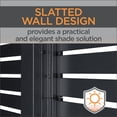 thumbnail image 4 of Sojag Meeru 9 x 12 x 7 ft Black Outdoor PergolaWeather-Resistant Aluminum Frame, 4 of 13