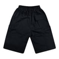 thumbnail image 5 of Boys Stretch Waist Cargo Shorts with Drawstring for Summer Casual Streetwear and Outdoor Activities Tween Kids Summer Soft Comfy Trousers Y2K Streetwear Cute Basic Pants, 5 of 5