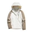 thumbnail image 1 of DecSea Men's Lightweight Softshell Jacket Fleece Lined Hooded Water Resistant Winter Hiking Windbreaker Jackets, 1 of 4