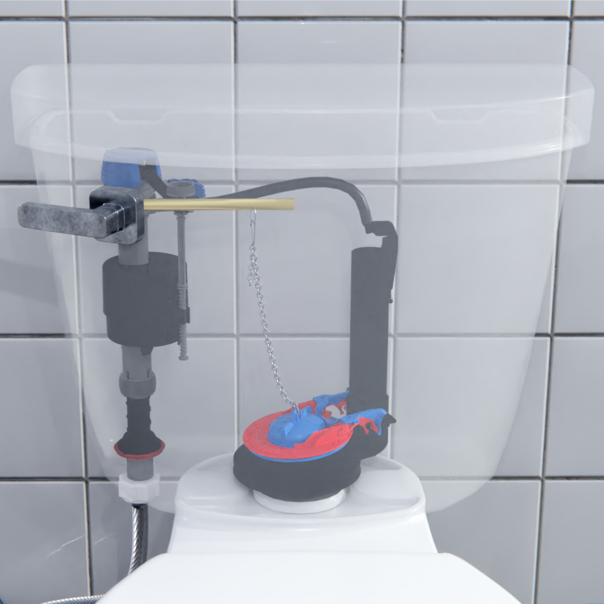 Fluidmaster Universal Toilet Flapper 2" & 3" with Water Control photo 8