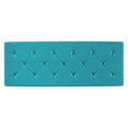 thumbnail image 6 of Hamilton 48" WDTransitional Storage Ottoman in Mediterranean Blue Vegan Leather, 6 of 14
