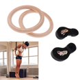 thumbnail image 5 of 2X wooden gymnastic rings Gym Rings with adjustable nylon straps, 5 of 5