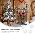 thumbnail image 4 of MasteelfCA 24pcs Acrylic Transparent Crystal Snowflake Decoration with Hole Hanging Decor, 4 of 8