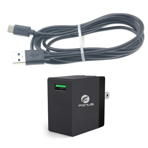 18W Quick Home Charger for Alcatel 3V (2019) Phone - 6ft USB Cable Power Cord Travel Wall AC Adapter Fast Sync Wire Long Z9M