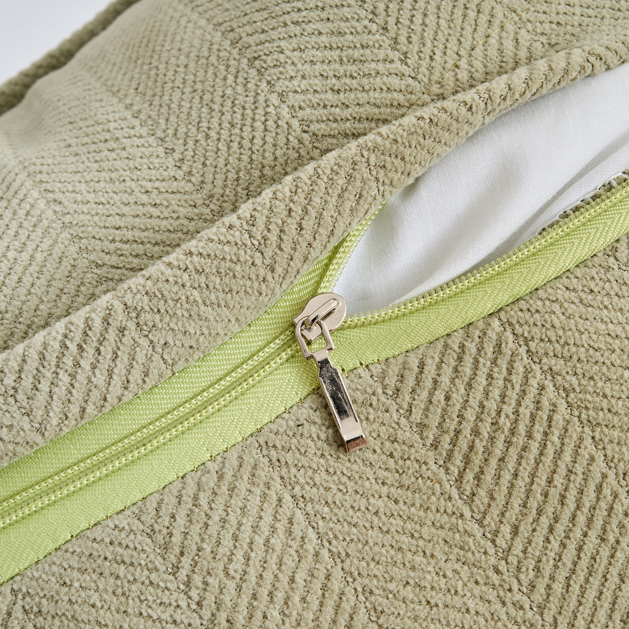 Unique Bargains Decorative Soft Chenille Pillow Covers Light Green 20 x 20 Inch