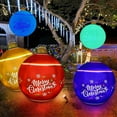 thumbnail image 2 of Bola de Navidad inflable, iluminada, decoraciones navideñas inflables de PVC para exteriores, bola decorada de Navidad construida para precisión, 2 of 8