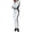 White, variant on Womens Winter Onesies Ski Jumpsuits Outdoor Sports Waterproof Snowsuit Removable Collar Coat Jumpsuit Black S