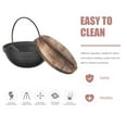 thumbnail image 4 of Japanese Style Iron Serving Pot Sukiyaki Cooking Pot Camping Hanging Cooking Pot, 4 of 8