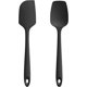 thumbnail image 1 of Espátula plana y espátula de cuchara: rascador de silicona resistente al calor, utensilio de mezcla de cocina de goma flexible con superficie antiadherente mejorada, 1 of 4