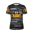 thumbnail image 6 of Rocae Travel for Men's Mesh Quick-Dry Short Sleeve Workout T-Shirt,Mens Crew Neck Tee Lightweight Soft Classic T Shirts 6X-Large, 6 of 9