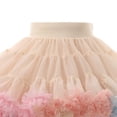 thumbnail image 5 of XXWXYD Girls Pleated Tu𝗍u Skirt Multi Layer Fluff𝗒 Tulle Ballet Pettiskirt Princess Par𝗍y Dress Up Short Skirt Birthday Costum𝖾 Flared Dance Wear Toddler, 5 of 5