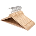 thumbnail image 1 of Perchas de madera FairyHaus, 20 unidades, de madera natural, con gancho 360, 1 of 9