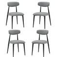thumbnail image 6 of Dining Chairs set of 4, Upholstered Chairs with Metal Legs for Kitchen Dining Room, Grey, 6 of 7