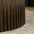 thumbnail image 2 of Kevinplus Nesting Coffee Table Set of 2 with Vertical Textured Embossed Design for Living Room, Office and Dining Room, Brown, 2 of 9