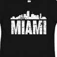 thumbnail image 4 of Inktastic Miami Skyline Grunge Boys or Girls Toddler T-Shirt, 4 of 5