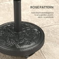 thumbnail image 6 of Outsunny Patio Umbrella Base, 46 lbs Umbrella Base with Wheels, Outdoor Umbrella Stand for 1.3"/1.5"/1.9" Poles for Outdoor, Lawn, Poolside, Black, 6 of 9