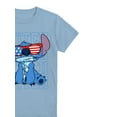 thumbnail image 3 of Lilo and Stitch Boys USA Americana Crewneck Graphic Tee with Short Sleeves, Sizes 4-18, 3 of 3