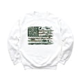 thumbnail image 4 of Fishing Flag Sweatshirt for Men Outdoor USA Flag Fishing Pullover for Fisherman White Sweatshirt Adult X-Large, 4 of 4