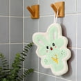 thumbnail image 2 of SLYNSHome Easter Rabbit Hand Towels for Kitchen Green Rabbit Kitchen Hanging Towels Soft Absorbent Towel for Bathroom, 2 of 7