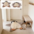 thumbnail image 7 of CaiYueKe Penguin Shaped Rug Soft Floor Mat Plush Nursery Carpet Playroom Decor Room Cute Animal Themed Non Slip Area Rug for Bedroom Living Room Cozy Comfortable Washable Gift Idea, 7 of 7