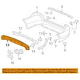 thumbnail image 3 of For 05-10 Odyssey Van 3.5L Rear Bumper Reinforcement Crossmember Impact Bar Beam, 3 of 5