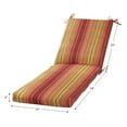 thumbnail image 3 of Greendale Home Fashions 73'' x 23'' Outdoor Chaise Lounge Cushion, Kinnabari Stripe, 3 of 8