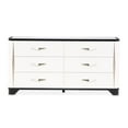 thumbnail image 2 of Tuxedo 6-Drawer Dresser with Side Cabinets - Piano Keyboard, 2 of 19