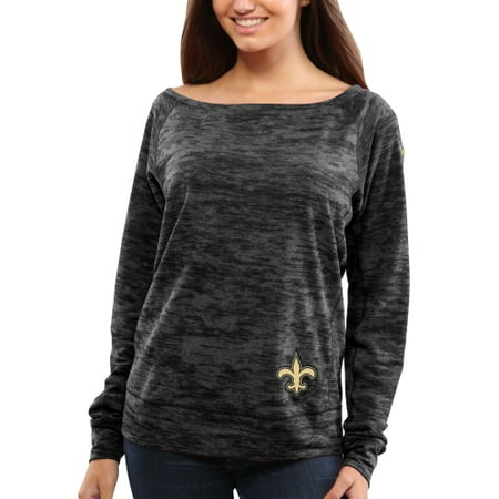 - New Orleans Saints Nike Womens Warpspeed Epic Crew Sweatshirt - Black