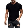 thumbnail image 2 of Tdoqot Mens Shirts- Short Sleeve Summer Casual Fashion T Shirt Black Size XXL, 2 of 6