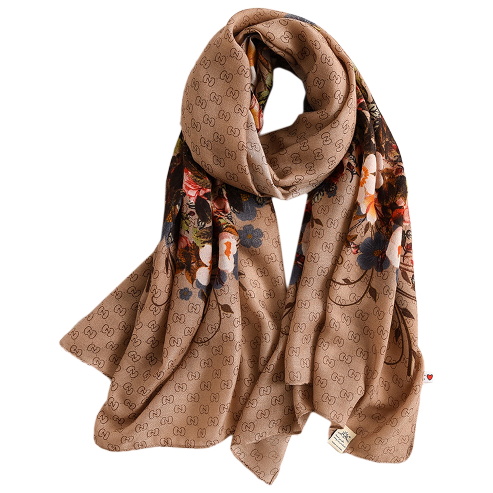 Boss Women Scarves Floral Pashmina Blanket Scarf for Women Fashion
