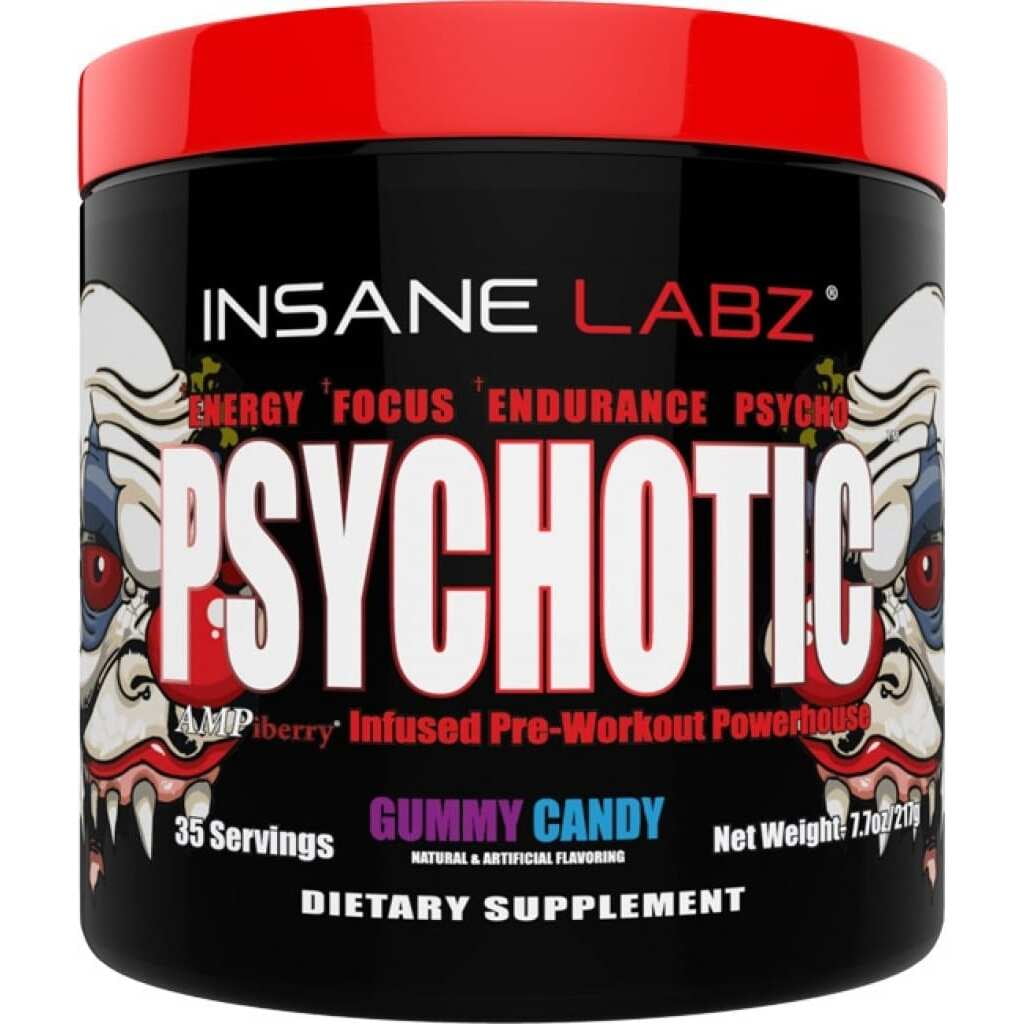 Buy Insane Labz Psychotic Pre Workout Powder 35 Servings Gummy