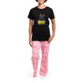thumbnail image 4 of CafePress - Frenchie Bookworm Women's Dark Pajamas - Women's Short Sleeve Print T-Shirt and Pants Dark Cotton Pajama Set, 4 of 7