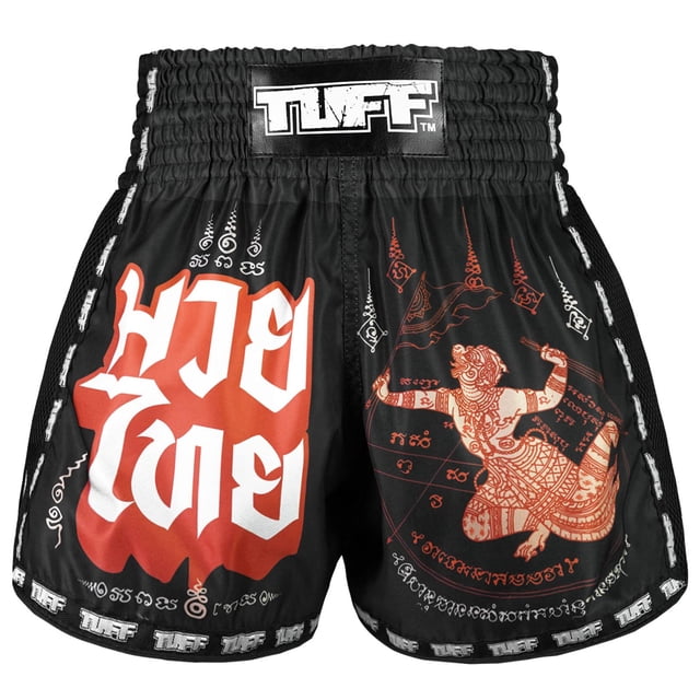 Pantalones cortos de muay thai Tuff Sport, retro, clásicos,