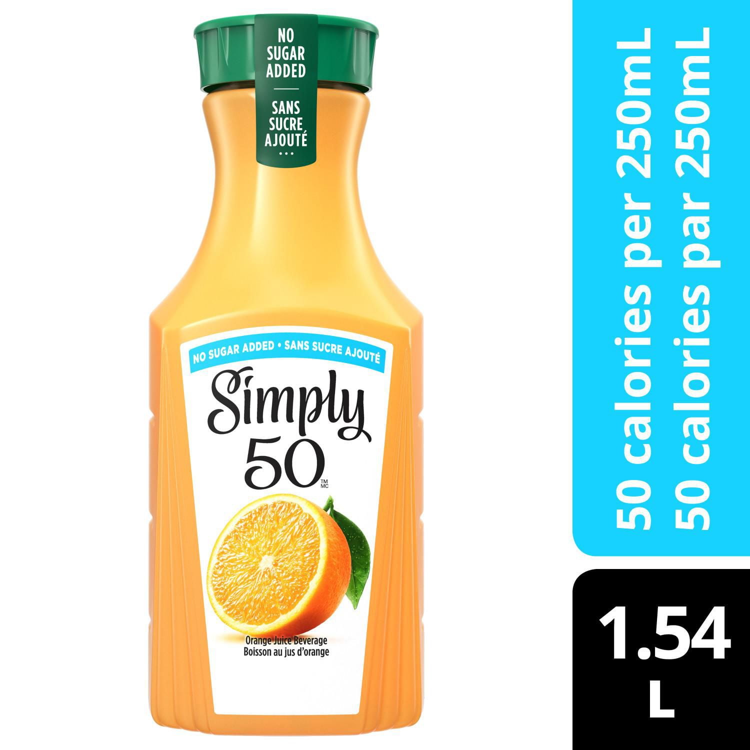 Simply 50 Orange Juice 1.54L 1.54 x L Walmart