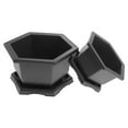 thumbnail image 3 of MasteelfCA 2 Sets Succulent Miniature Flowerpot Planting Basin Flowering Pot With Tray, 3 of 9