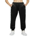 thumbnail image 3 of Women Sweatpants Side Split Snap Button Joggers Tear-Away Workout Pants, 3 of 6