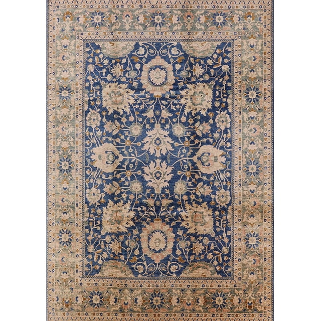 Ahgly Company Tapis d'Intérieur Rectangle Mid-Century Moderne Gris Carbone Zone Orientale, 3' x 5'