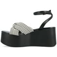 thumbnail image 2 of Journee Womens Lailee Buckle Platform Sandals, 2 of 9